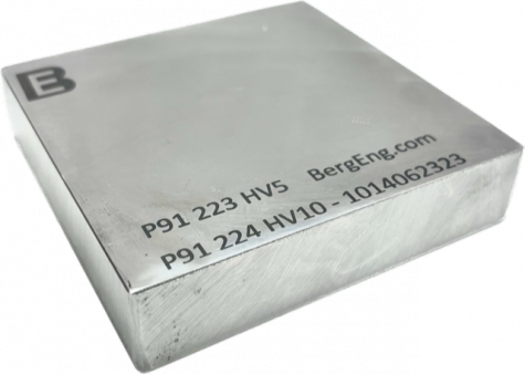 Grade 91 Hardness Reference Block use w/ Sonodur 3 UCI Hardness Tester